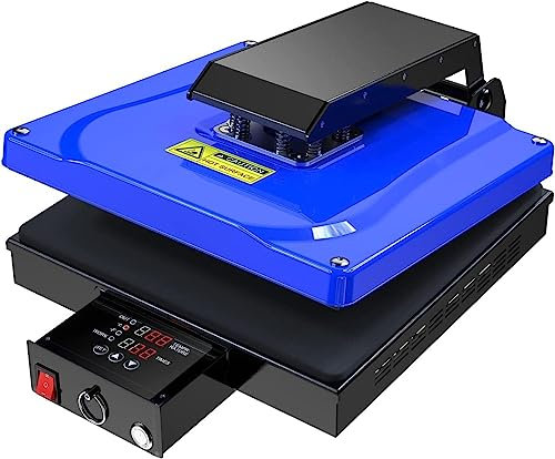 LXWKAI Prensa térmica, máquina de impresión de Camisetas de 38 x 38 cm, máquina de Prensa de Transferencia térmica por sublimación Digital Tipo Concha, para Camisetas y Bolsas