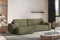 Kaiser Möbel - Ecksofa mit Schlaffunktion - Big Sofa - 274 x 142 cm - Cord Stoff, L Form, XXL, mit Bettkasten - Große Liegefläche 230 x 140 cm - Eckcouch, Wohnlandschaft - Best XL Links, Olive