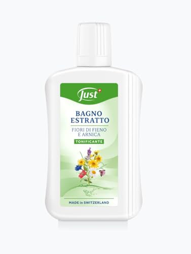 Just Baño Extracto Tonificante con Flores de Heno y Árnica, Made in Switzerland
