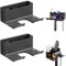 LCUHAVA 2 Piezas Soporte Secador de Pelo Colgador Secador Pelo Soporte Plancha Pelo Soporte de Secador de Pelo para Baño, Acabado Mate, Apto para la MayoríA de Secadores de Pelo (Negro)