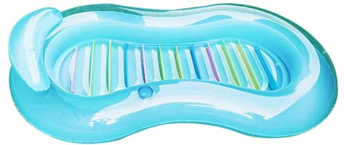 Gonflable Lit De Piscine,Chaise Longue Gonflable pour Piscine avec Porte-Gobelet | De Detente pour Bronzage avec Oreiller pour Famille Amis Temps Chaud