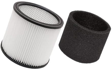 MUELODSIC Air Purifier Filter Kompatibel mit Shop Vac Teiliges Ersatzfilter Zubehör mit Filter und Filtervlies Langlebig aus Abs und Baumwolle für Umfassende Luftreinigung und Einfache