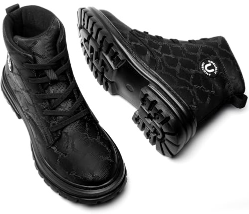 Scarpe Antinfortunistiche Donna Comode Scarpe da Lavoro con Punta in Acciaio Impermeabile Antiscivolo Stivali Antinfortunistici Leggere