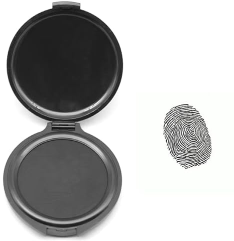 NIYATA 2 Pcs Stempelkissen Fingerabdruck Schwarz, Fingerabdruck Set Profi