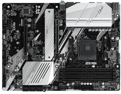 Motherboard Fit For ASRock X570 Ryzen 5 5600 CPU Pro4 4xDDR4 M.2 NVME HDMI RGB USBC ATX AM4