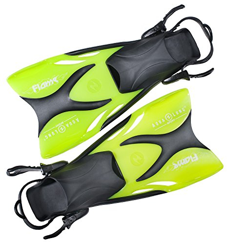 Aqualung - Flame Kinderflosse Junior Flossen (Lime transparent, 27 - 32)
