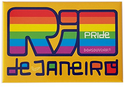 Magnet Rio DE Janeiro Gay Pride. (BRASILIEN). Magnet FÜR DEN KÜHLSCHRANK. DONSOUVENIR.