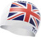 TYR Great Britain Silicone Fit, Cuffia da Piscina con Bandiera United Kingdom Unisex-Adult, White