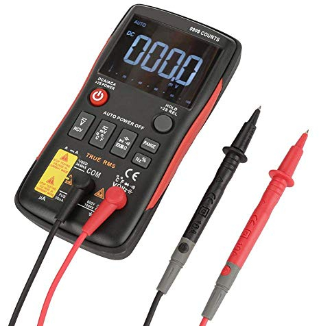 Multimetro digitale, Q1 VerO RMS Voltmetro Amperometro Misuratore di capacità Misurazione Frequenza di resistenza 9999 Conta con grafico a barre analogico