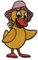 Mono-Quick 149343 Schnatterinchen vom Sandmännchen Applikation Patch Bügelbild Aufnäher