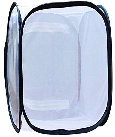 Schmetterlingshaus, Schmetterling Habitat Net, Insekt Käfig Mesh-Net Garten Gemüse Schutz Sämling Transparent Incubator 40 * 40 * 60cm