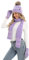 NATUST Mütze Schal Handschuhe Set Damen Winter Dickes Strickset Weiche Warme Gestrickt Langer Schal Touchscreen Handschuhe Violett