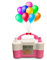 AEX Electric Balloon Pump - Portable Balloon Air Pump Electric - (Ac220-240v 600w) Balloon Blower Machine - Balloon Filling Machine for Party & Festival Decoration (Baby Pink & White)