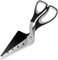 Asdirne Pizzaschere, Pizzaschneider, ultrascharfe, abnehmbare Klinge mit Einlage, ergonomischer weicher TPR-Griff, 26,7 cm, Schwarz und Grau