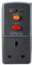 Masterplug Safety RCD Plug-in Black Adaptor with Circuit Breaker Safety Trip Switch Garden 13A 240V