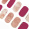 DANNI & TONI Semi Cured Nail Wraps Marble Pattern Foil Stamping Soft Self-Adhesive Gel Nail Stickers(Marble Veins),Salon-Quality Gel Nail Polish Strips Manicure Stickers Set 28Pcs