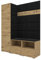 RAVIO Garderoben-Set NELA II mit Zwei Schuhschränke, 150cm Flurgarderobe mit Wandpaneele, Inklusive Montagekleber, Praktischer Wandgarderobe (Artisan Eiche + Schwarz (Trinity 16))