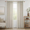 MRTREES Vorhänge mit Ösen Beige Leinenoptik Halbtransparent für Schlafzimmer 2er Set, Gardinen Schal Leinen 240 cm Lang 140 cm Breit, Luftiger Vorhang Wohnzimmer Fenster Curtains Living Room