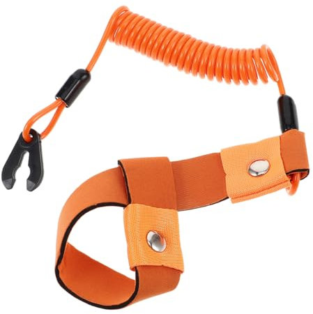CLISPEED Cordon De Sécurité pour Moteur De Bateau Attache De Coupe-Circuit Cordon Arrêt Urgence Compatible avec Bord Marin Dragonne De Sécurité