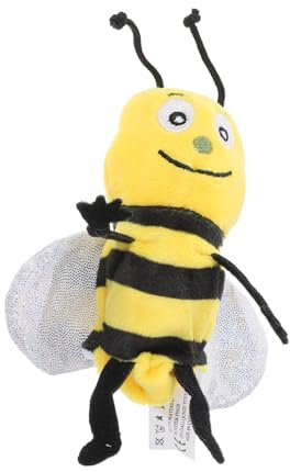ORFOFE Weiche Honigbiene Handpuppe aus Plüsch Fingerpuppe Lernspielzeug für Puppentheater und Rollenspiele Kuscheltier Sicher für Kleinkinder Geeignet