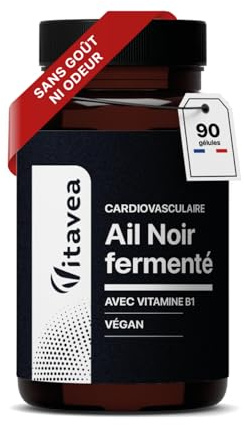 Ail Noir Fermenté 9000 mg (Extrait 30:1) + Vitamine B1 - Sans Odeur