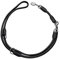 HUNTER ROUND & SOFT Verstellbare Hundeführleine, Leder, rundgenäht, 10/200, schwarz