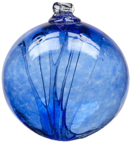 Kitras Art Glass Kobalt-Hexenkugel, Glas, Heimdekoration, traditionell, für den täglichen Gebrauch