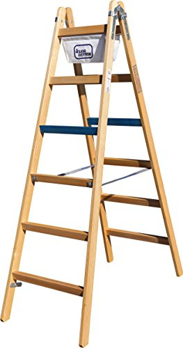 ILLER-LEITER Geis&Knoblauch Breitsprossenstehleiter 1104-7 Professional 2x4 Sp. Sprossenleiter 4039665013908