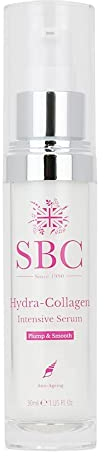SBC Skincare - Gesichtsserum Anti Falten für Frauen mit Meereskollagen - 30ml - Nährt und Glättet die Haut - Serum für Gesicht und Körper - Hydra-Collagen Intensive Serum