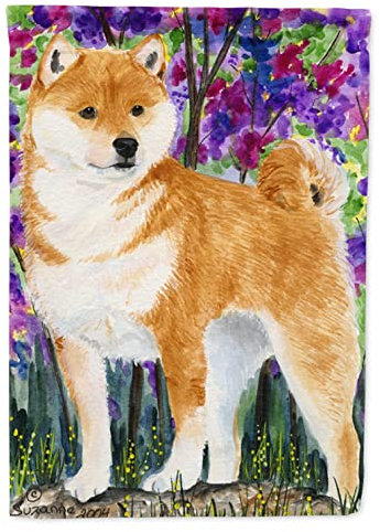 Caroline 's Treasures ss8061chf Shiba Inu Flagge Leinwand, groß, Multicolor