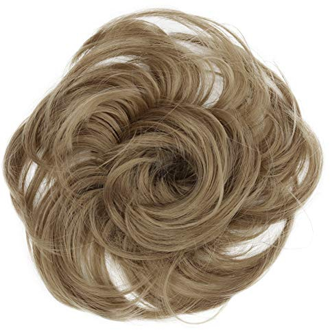 Haargummi Haarteil hairpiece Haarverdichtung Zopf Haarband Haarschmuck braun blond
