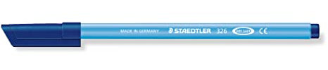 STAEDTLER 326-30 Fasermaler Noris Club, circa 1.0 mm, auswaschbar, 10 Stück im Kartonetui, lichtblau