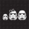 speedwerk-motorwear Star Wars Family with 1 Boy - Sticker, Aufkleber, Autoaufkleber, Familienaufkleber, Familie, Auto