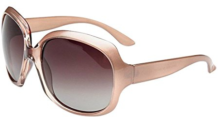 OYMI Oversized Women's Polarised Sunglasses Fashion Eyewear UV400 (Champagne)
