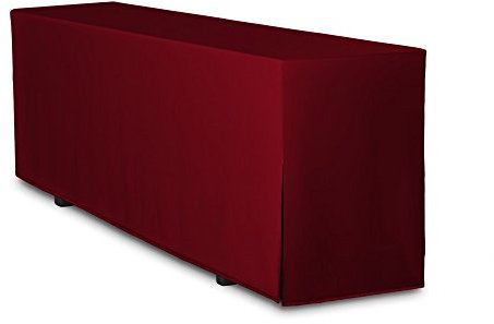 TexDeko® Biertischhusse Premium für Bierzeltgarnitur 220 x 60cm Blickdicht waschbar nur Tisch (Bordeaux)