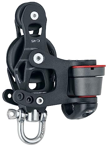 Harken Block Element Violin/Cam-Matic 150/Wirbel Réa de 45 mm Pour Cordage jusqu'à 12 mm