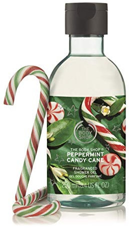 The Body Shop Peppermint Candy Cane Shower Gel 250ml - Special Edition
