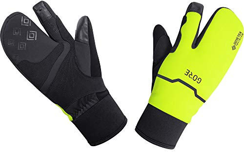 GOREWEAR WINDSTOPPER Thermo Split Handschuhe, Black / Neon Yellow, 6