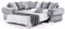 Honeypot Sofa Bed - Verona Scatterback Sofabed Grey Left Hand Facing Corner - Soft Grey Fabric Upholstered Couch | Setup Included | Made in EU | Built to Last (Left Hand Facing Corner Sofabed,Grey)