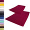 Lavea 2er Set Badematte 50x80 cm – rutschfeste, Waschbare Badematten aus 100% Baumwolle, Frottierserie Elena – Saugstark, Strapazierfähig und Zeitlos – Ideal für Badezimmer, Dusche - Bordeaux