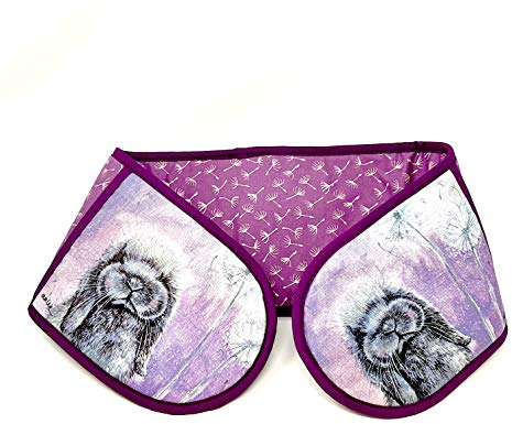 ALEX CLARK Misty Rabbit Double Oven Glove - 100% Cotton - Baking - Cooking - Kitchen Accessory