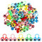 50 Pcs Auge Fingerpuppen Wiggly Augapfel Finger Puppet Ringe Auge Finger Spielzeug Kinder Große Augen Finger Ring Puppen für Kinder Party Favor (Gelegentliche Farbe)