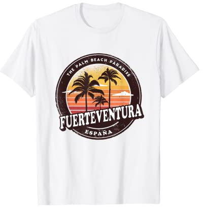 Fuerteventura Spanien Vintage Urlaub Design Souvenir T-Shirt