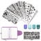 BeautyLeader 20 Pcs Nail Stamp Set - 15 Stamper Plates, 2 Stamper, 2 Scraper, Storage Bag - Animal, Flowers, Leaves Nail Art Template