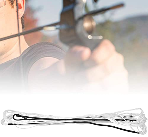 BOLORAMO Einfach zu bedienende Bogensehne Recurve Bow String, Recurve Bow(Black and White 12 Strands, 68 inches)