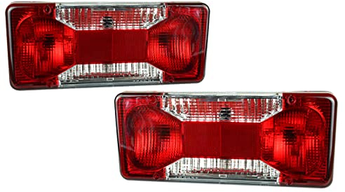 Paar Rücklicht Heckleuchte Rückleuchte Für LKW PKW Anhänger E-prüf 12V/24V Pritsche