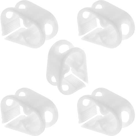 BokWin 5PCS Plastic Tubing Clamps Adjustable Tube Clamp, 1/4-1/2 Tube OD Shut Off Hose Clamp Water Flow Control Tube Clip Pipe for Control Wine Beer Bottle and Infusion Bottle
