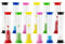 ZEONHAK Lot de 12 sabliers colorés en plastique de 6 tailles - 30 secondes / 1 min / 2 min / 3 min / 5 min / 10 min / 6 couleurs