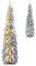 GiantexUK 4FT/5FT Pre-Lit Slim Pencil Tree, Snow-flocked Christmas Tree with 225/334 Branch Tips, 100/150 LED Lights, 11 Lighting Modes & Timer, Holiday Decoration Tree for Office Shop (5FT)