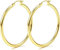 KRFY Chunky Gold Creolen 925 Sterling Silber Post Hypoallergene 14K Echtgold Plattiert Ohrringe Mittel Groß Creolen für Damen 50mm